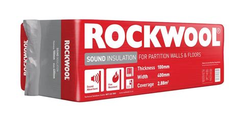 Rockwool Sound Insulation Slab - 100 x 400mm x 1.2m in 2021 | Rockwool ...