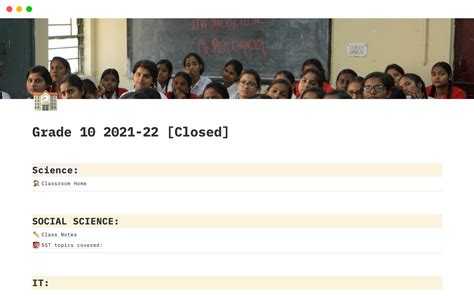 Grade 10 Planner/Notes Template by Bhima | Notion Marketplace
