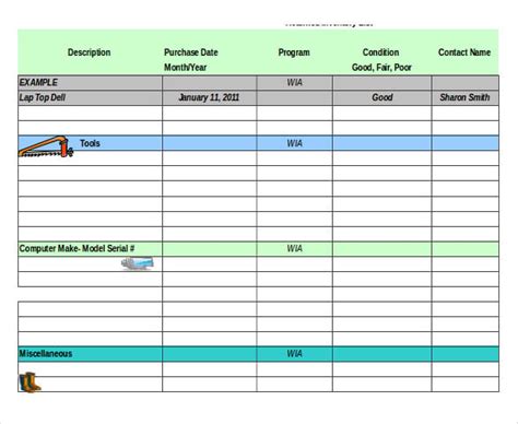 Aircraft Equipment List Template - Tutore.org