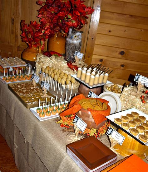 This past weekend I put together a fall festival themed dessert table ...