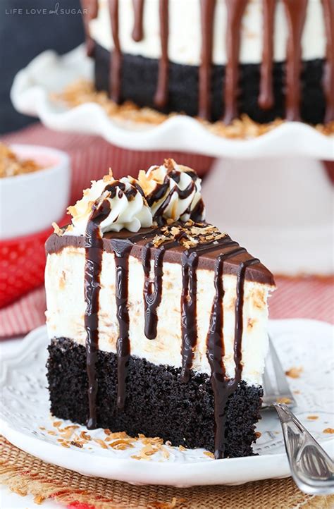 Toasted Coconut Chocolate Ice Cream Cake | Chocolate Coconut Dessert