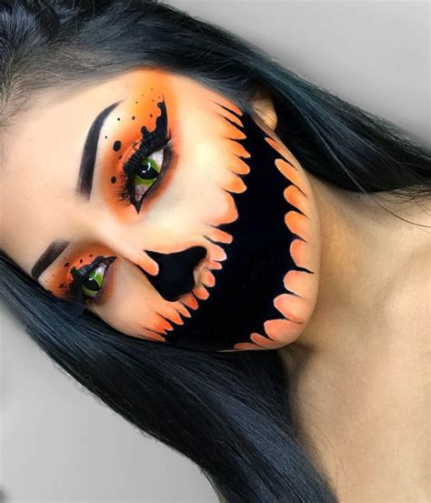 Creepy Pumpkin Halloween Makeup | Halloween makeup diy, Creepy ...