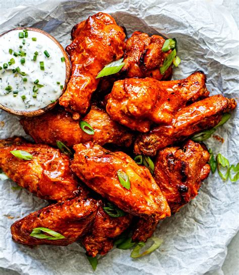 Crispy Baked Buffalo Chicken Wings | Recipe | Chicken wings, Healthy ...