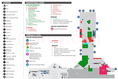 LAX Terminal Map - Complete Guide of LAX Terminals - Way