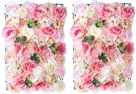 NUPTIO Flower Wall Panel for Flower Wall Backdrop, 2 India | Ubuy