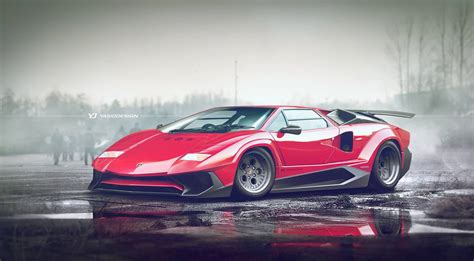 Lamborghini Countach Gets Aventador SV Makeover in Mind-Blowing Mashup ...