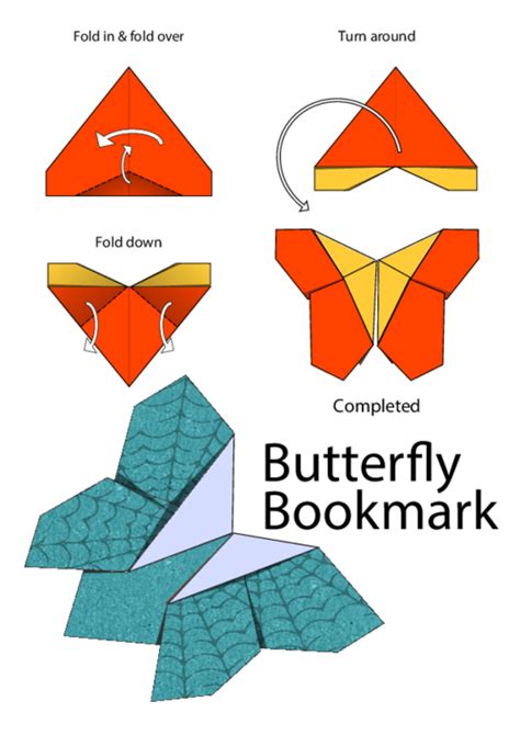 So here it is, how to fold the butterfly bookmark, finally! This ...