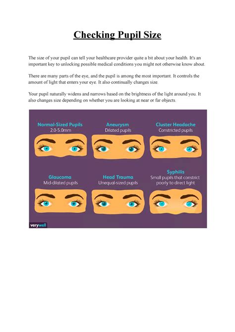 Checking Pupil Size - It's an important key to unlocking possible ...