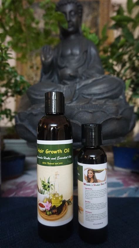 Herbal Hair Growth Oil Ayurvedic Hair Growth Oil Herbs & - Etsy