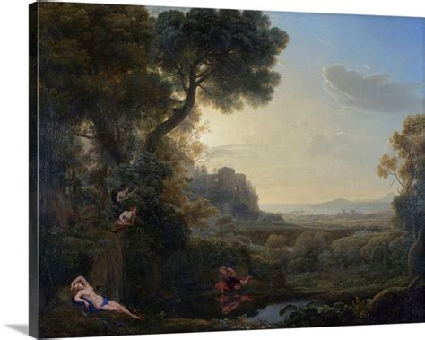 Landscape With Narcissus And Echo, 1644 | Landscape paintings ...