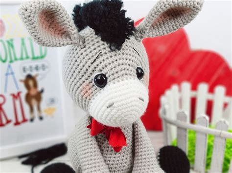 Donkey Crochet Pattern Crochet Donkey Donkey Pattern - Etsy | Crochet ...