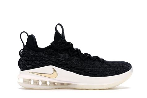 Nike LeBron 15 Low Black Gold Men's - AO1755-001 - US