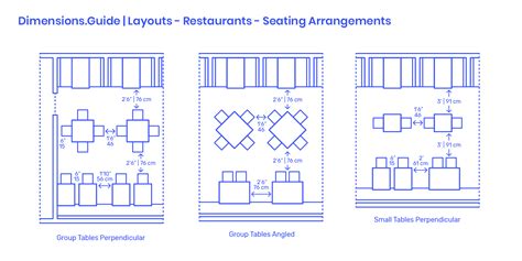 Restaurant Seating Layout Dimensions