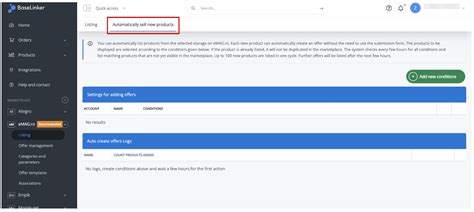 eMAG - automatically list new products - Help Center | BaseLinker.com
