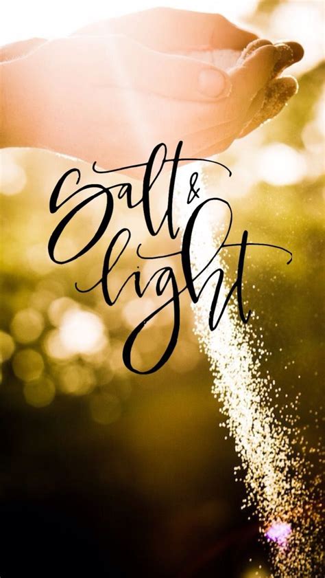 Pinterest | Salt of the earth, Salt and light, Light of the world