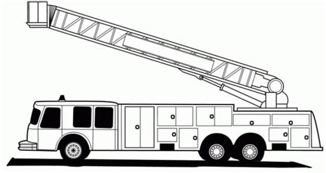 Coloriage de camions de pompiers