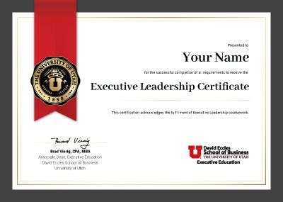 Executive Leadership Certificate - Executive Education