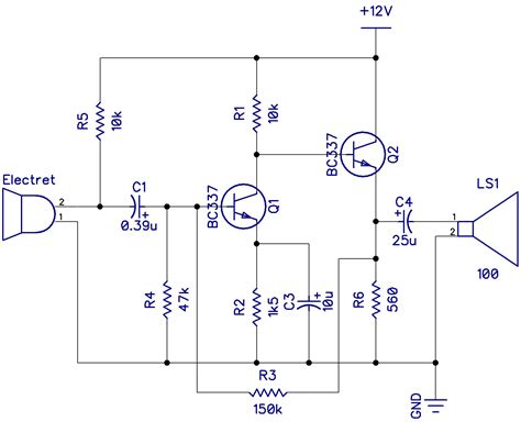 Audio Amplifier With Single Transistor Electrothinks - Riset