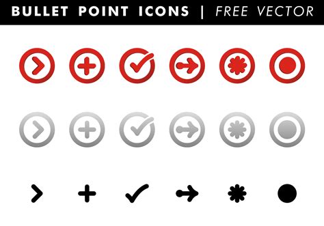 Bullet Point Icons Vector Art, Icons, and Graphics for Free Download