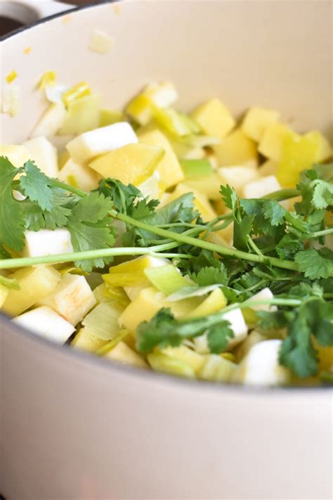 Celeriac and Potato Soup - Thyme & Love