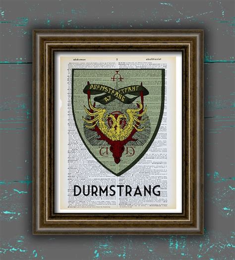 Durmstrang Crest Logo poster Durmstrang poster hogwarts castle