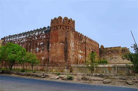 Outer View of South Bhadra Gate and Wall of Champaner Fort, Located in ...