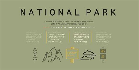 National Park Typeface in 4 Weights - Free Download by The Design ...