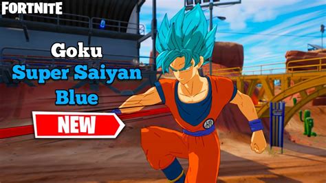 *NEW* GOKU SUPER SAIYAN BLUE STYLE SKIN GAMEPLAY - FORTNITE X DRAGON ...