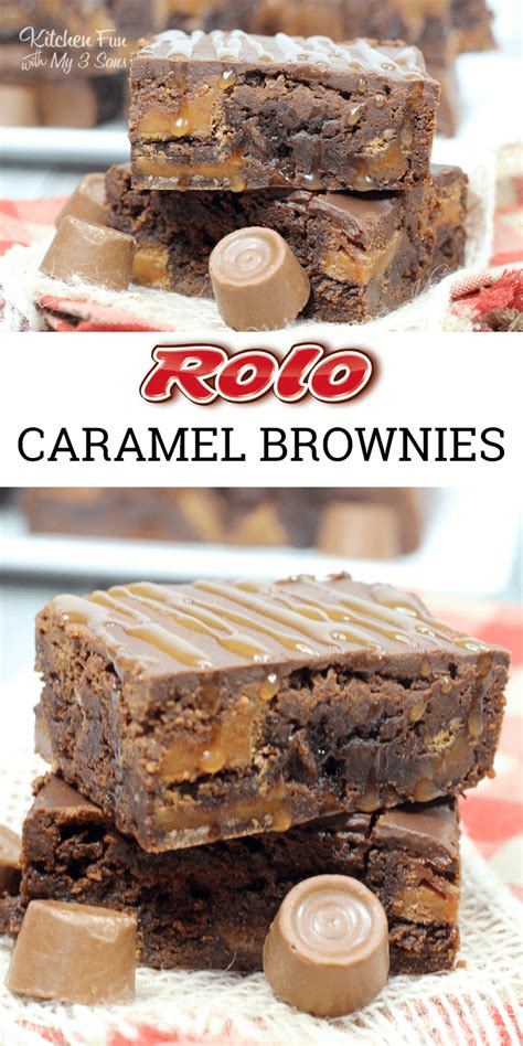 Rolo Brownies with Ganache | Kitchen Fun With My 3 Sons