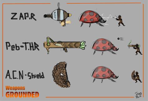 Concept Art - Weapons Continued : r/GroundedGame