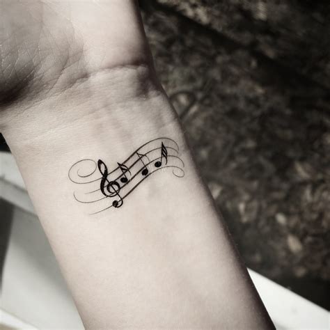 Music note tattoo Temporary tattoos music by SharonHArtDesigns