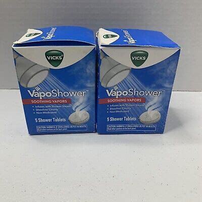 Vicks Vapo Shower Soothing Vapors Shower Tablets Lot of 2 -10 Tablets ...