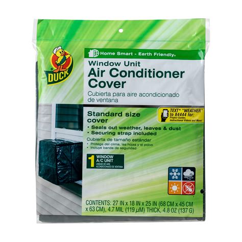 Duck Brand 18 in. x 27 in. Green Plastic Window Unit Air Conditioner ...