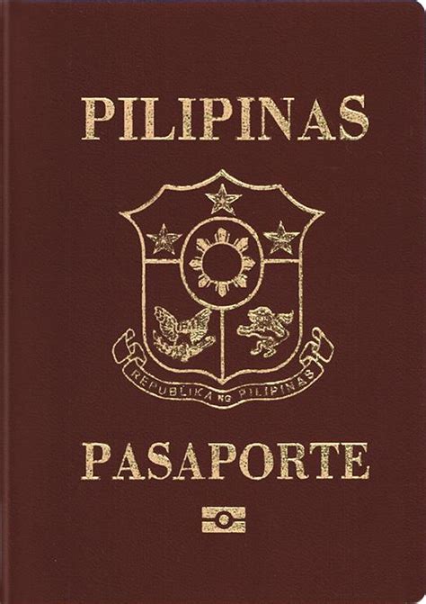 Philippine passport Actual Size Image