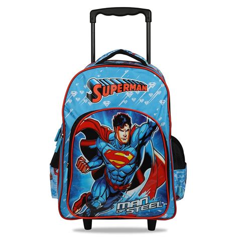 Superman Man Of Steel School Trolley Bag (8901736239240) - Universal ...