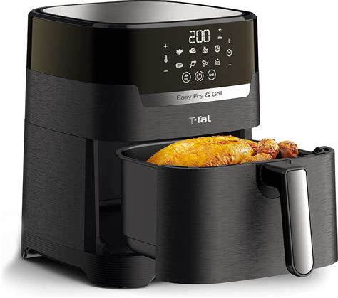 Amazon.com: T-fal Air Fryer & Grill Combo Digital, 2-in-1, 4.4 Qrt ...