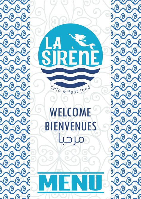 Menu La Sirène l by Tms Design - Issuu