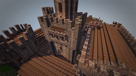 CABEDOROCK MEDIEVAL CASTLE FORTRESS KEEP Minecraft Map