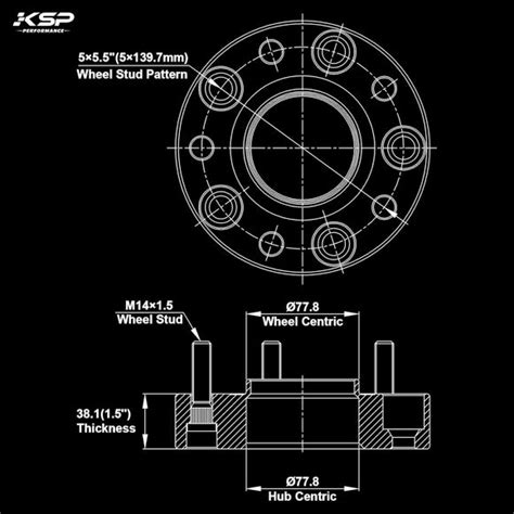 1.5" Wheel Spacers - 12-18 Dodge Ram 1500 trucks(DS/DJ) - KSP ...