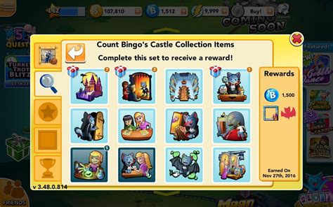 Count Bingo's Castle room complete | Bingo blitz, Bingo, Castle rooms