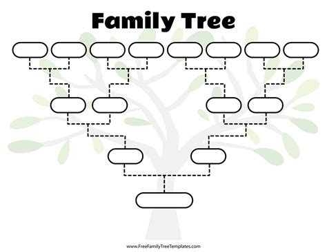 Blank Family Tree Template – Free Family Tree Templates