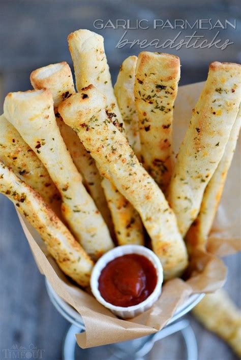 Garlic Parmesan Breadsticks - Mom On Timeout