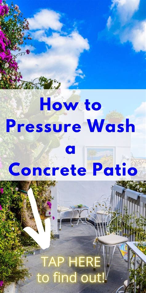 How to Pressure Wash a Concrete Patio | Pressure washing, Concrete ...