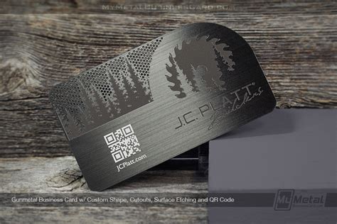 Gunmetal Business Cards | My Metal Business Card