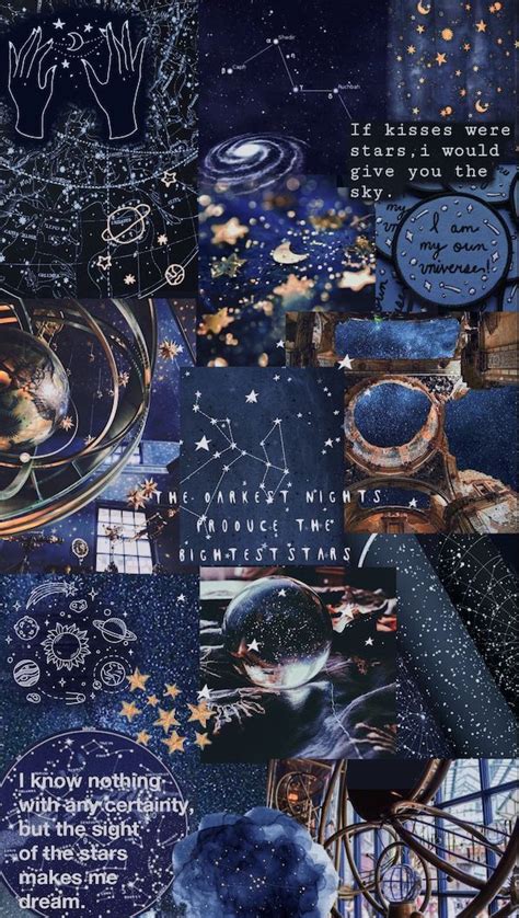 Blue aesthetic stars, universe, wallpaper ᴄɪᴇʟᴏ #iphonebackground ...