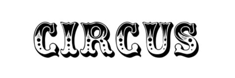 Circus Font Tattoo