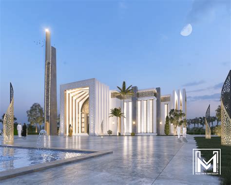 Modern Mosque in Sharjah on Behance Mosque Design Islamic Architecture ...