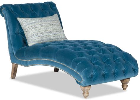 Peacock blue chaise lounge