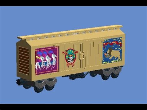 How To Build Another Lego Circus Zaragoza Train Boxcar (Madagascar 3 ...