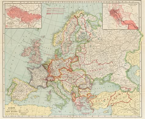 Map Of Europe After Treaty Of Versailles – Topographic Map of Usa with ...